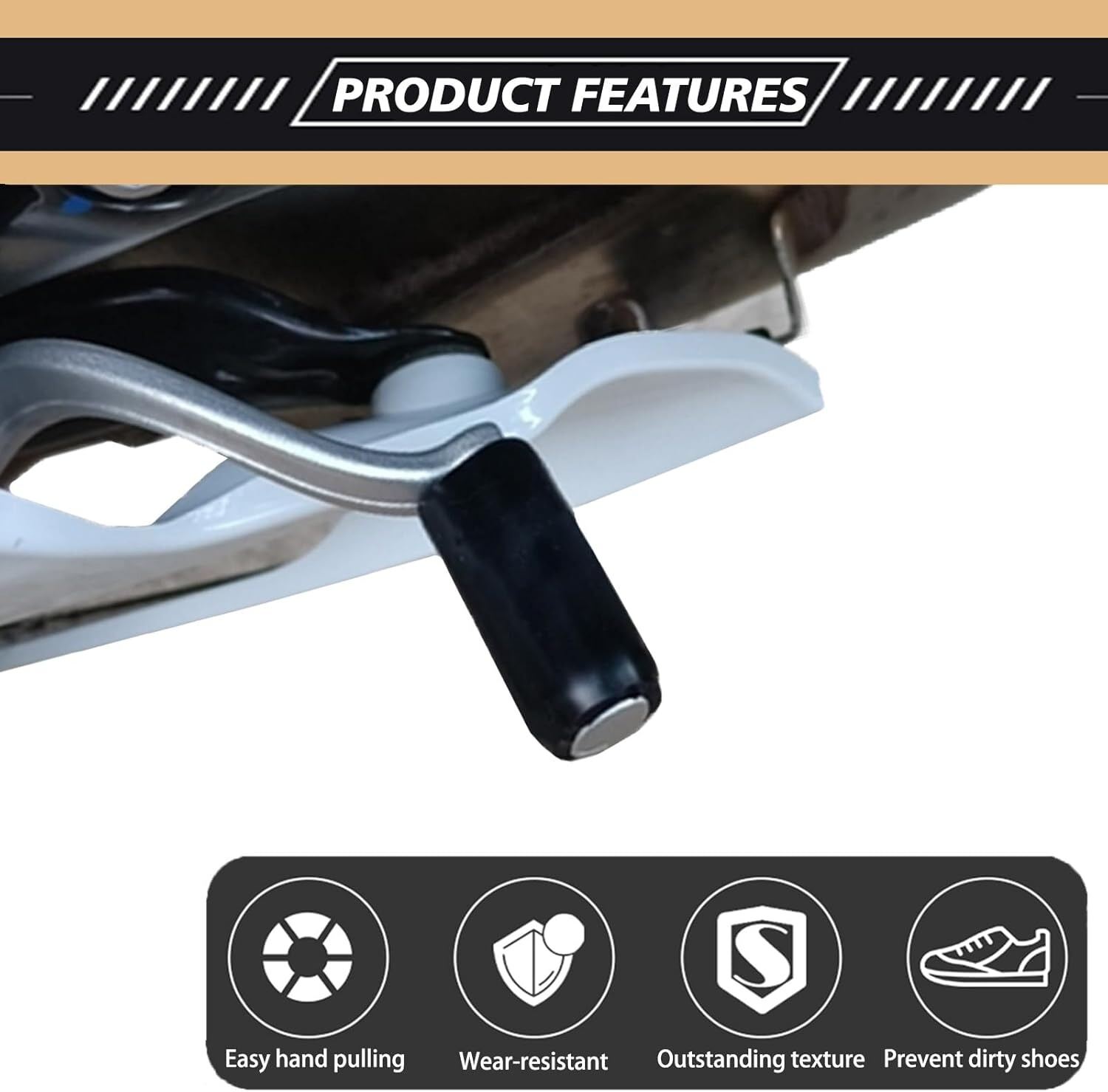 Picture of Universal Motorcycle Gear Lever Cover Universal Motorcycle Gear Shift Shifter Lever Foot Pad Pedal Rubber Cover Moto Start Foot Pegs Pad Motorcycle Accessories-The Asia Express