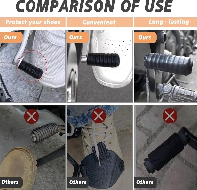 Picture of Universal Motorcycle Gear Lever Cover Universal Motorcycle Gear Shift Shifter Lever Foot Pad Pedal Rubber Cover Moto Start Foot Pegs Pad Motorcycle Accessories-The Asia Express