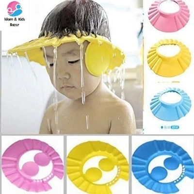 Picture of Adjustable Kids Shower Cap Baby EVA Soft Kids Shampoo Bath Shower Cap Hat Baby Care Bath Protection for Kid Shower Accessory- The Asia Express-Multicolor