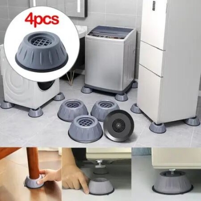 Picture of 4Pcs Anti Vibration Feet Pads for Washing Machine & Dryer – Heavy-Duty Rubber Anti-Shake Mat, Non-Slip Noise Reduction Pads, Universal Shock Absorber Stand for Home Appliances- The Asia Express