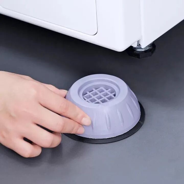 Picture of 4Pcs Anti Vibration Feet Pads for Washing Machine & Dryer – Heavy-Duty Rubber Anti-Shake Mat, Non-Slip Noise Reduction Pads, Universal Shock Absorber Stand for Home Appliances- The Asia Express