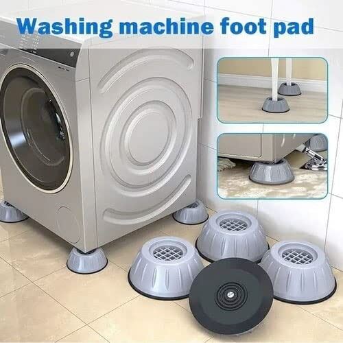 Picture of 4Pcs Anti Vibration Feet Pads for Washing Machine & Dryer – Heavy-Duty Rubber Anti-Shake Mat, Non-Slip Noise Reduction Pads, Universal Shock Absorber Stand for Home Appliances- The Asia Express