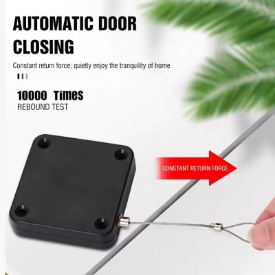Picture of Automatic Sensor Door Closer Punch-free Adjustable Surface Door Stopper Automatically Close Door Bracket Closer Home Improvement- The Asia Express-Multicolor