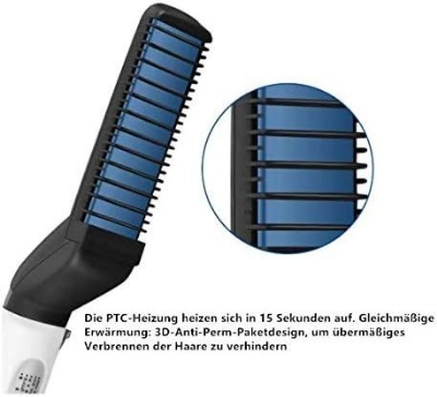 Picture of Men’s Hair & Beard Straightening Comb – Multi-Functional Electric Hair Straightener Brush for Quick Styling, Curling & Smoothing – Best Straightener for Men for Daily Grooming & Beard Care- The Asia Express