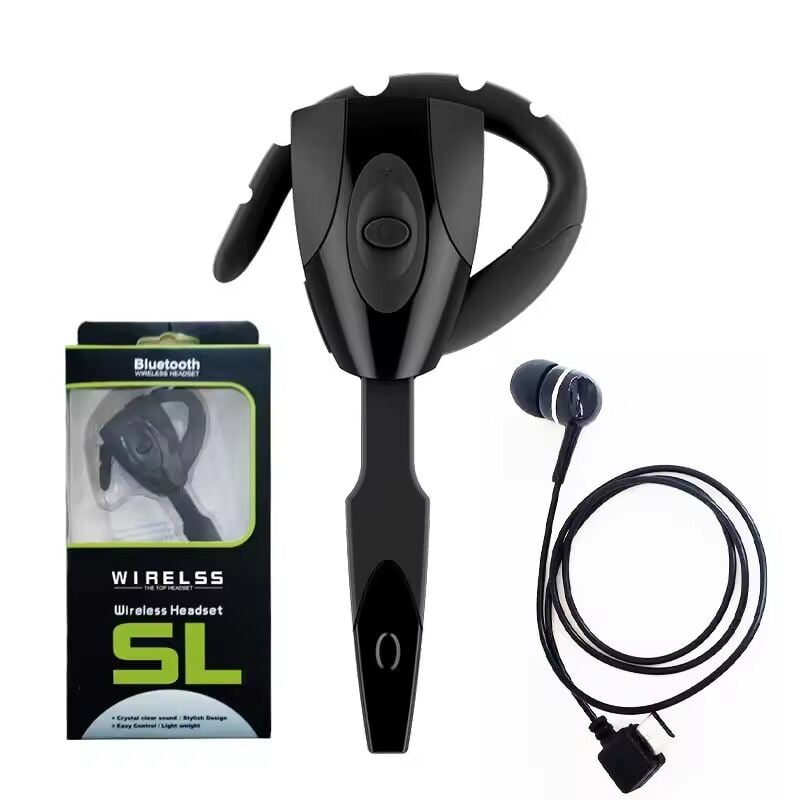 Picture of Wireless Ear Hook Headset (SL: 349) – Hands-Free Bluetooth Earphone for Comfortable, Secure Fit and Ultimate Freedom – Enjoy Calls, Music, and Voice Commands Anywhere- The Asia Express-Black