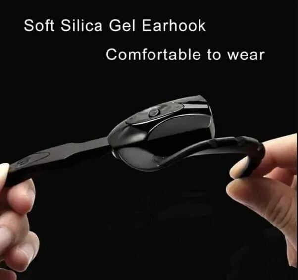 Picture of Wireless Ear Hook Headset (SL: 349) – Hands-Free Bluetooth Earphone for Comfortable, Secure Fit and Ultimate Freedom – Enjoy Calls, Music, and Voice Commands Anywhere- The Asia Express-Black