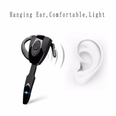 Picture of Wireless Ear Hook Headset (SL: 349) – Hands-Free Bluetooth Earphone for Comfortable, Secure Fit and Ultimate Freedom – Enjoy Calls, Music, and Voice Commands Anywhere- The Asia Express-Black
