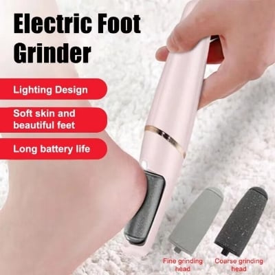 Picture of Rechargeable Electric Callus Remover for Feet – 2-Speed Powerful Foot Sander with Coarse & Fine Roller Heads for Removing Dead Skin, Cracked Heels & Hard Callus – Safe, Compact & Travel-Friendly Foot Care Tool for Smooth, Soft Feet- The Asia Express-Multicolor