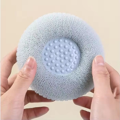 Picture of Soft Bristle Bathroom Brush with Suction Cup – Gentle Hair Bath Brush, Back Scrubbing Body Brush, Mud Exfoliating Shower Scrubber & Massage Brush for Full Body Cleaning- The Asia Express-Multicolor