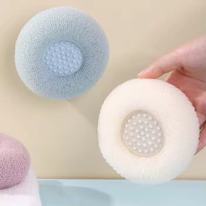 Picture of Soft Bristle Bathroom Brush with Suction Cup – Gentle Hair Bath Brush, Back Scrubbing Body Brush, Mud Exfoliating Shower Scrubber & Massage Brush for Full Body Cleaning- The Asia Express-Multicolor