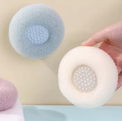 Picture of Soft Bristle Bathroom Brush with Suction Cup – Gentle Hair Bath Brush, Back Scrubbing Body Brush, Mud Exfoliating Shower Scrubber & Massage Brush for Full Body Cleaning- The Asia Express-Multicolor