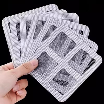 Picture of 1/5/10 Pcs Disposable Floor Drain Hair Catcher Stickers – Shower & Sink Mesh Strainers for Bathtub, Bathroom, Kitchen & Hair-Free Drain Protection- The Asia Express-5-Pcs