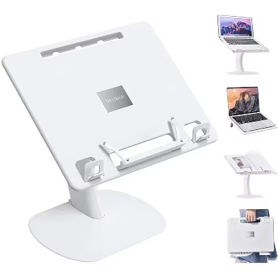 Picture of Portable Adjustable Laptop & Tablet Stand – Multifunctional Desk Holder for MacBook Air/Pro, iPad Cooling Support, Home, Office & Dorm Study Table- The Asia Express-White