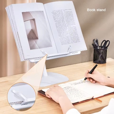 Picture of Portable Adjustable Laptop & Tablet Stand – Multifunctional Desk Holder for MacBook Air/Pro, iPad Cooling Support, Home, Office & Dorm Study Table- The Asia Express-White