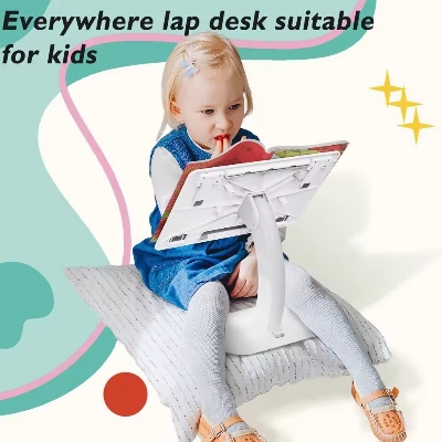 Picture of Portable Adjustable Laptop & Tablet Stand – Multifunctional Desk Holder for MacBook Air/Pro, iPad Cooling Support, Home, Office & Dorm Study Table- The Asia Express-White