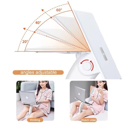 Picture of Portable Adjustable Laptop & Tablet Stand – Multifunctional Desk Holder for MacBook Air/Pro, iPad Cooling Support, Home, Office & Dorm Study Table- The Asia Express-White