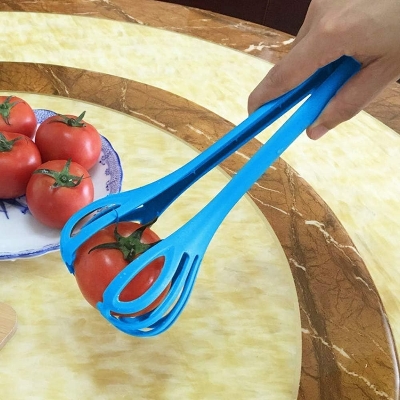 Picture of Egg Beaters Manual Whisk & Food Clip – Plastic Hand Stirring Stick, Manual Mixer for Eggs, Sauces, Foam & Baking, Handy Kitchen Tool baking manual noodle tongs and spoons- The Asia Express-Multicolor