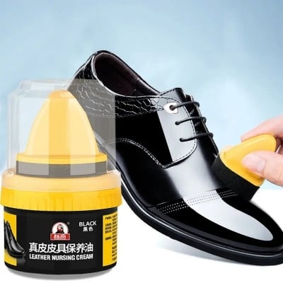 Picture of Leather Repair & Care Cream – Liquid Shoe Polish with Sponge | Universal Leather Balm for Shoes, Bags & Car Seats | Scratch Repair, Color Restore & Shine Enhancer | Premium Quality Leather Care Product- The Asia Express-Chocolate