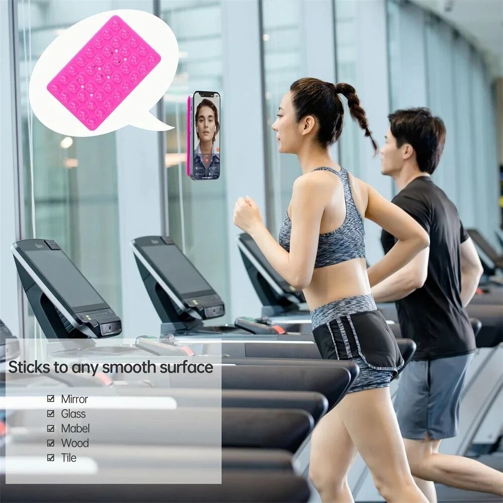 Picture of Double-Sided Silicone Suction Pad Phone Stand Multifunctional Suction Cup Fixture Detachable Hands-Free Mobile Phone Holder for Car, Desk & Home Use- The Asia Express-Multicolor