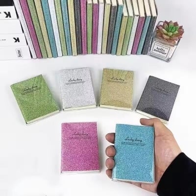 Picture of China Pocket Special Glitter Notepad Mini Sparkly Notebook for Notes, Journaling & School Use- The Asia Express-Multicolor