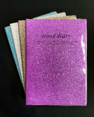 Picture of China Pocket Special Glitter Notepad Mini Sparkly Notebook for Notes, Journaling & School Use- The Asia Express-Multicolor