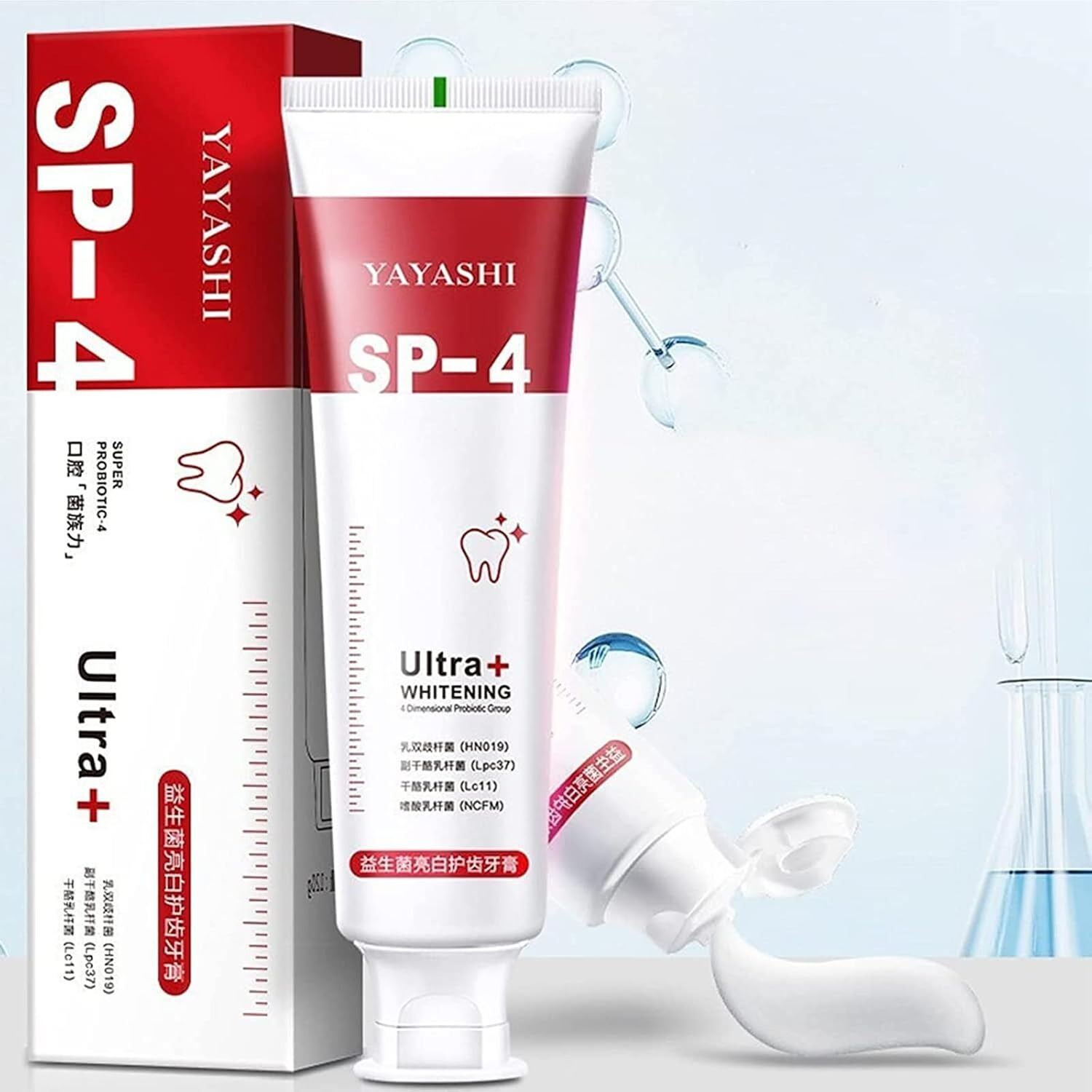 Picture of Yayashi SP-4 Probiotic Toothpaste – Fresh Breath, Teeth Whitening & Stain Removal Deep Cleaning Plaque Control for Healthy Oral Care - The Asia Express