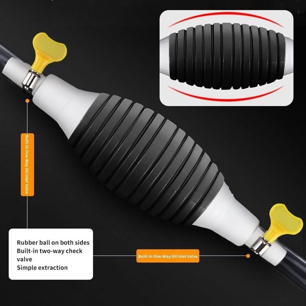 Picture of Handy Manual Gas & Oil Transfer Pump – Multi-Purpose Hand Straw Liquid Pump  For Car Fuel, Gasoline, Diesel, Kerosene & Fish Tank Water Changer, Portable Non-Electric Liquid Transfer Tool - The Asia Express