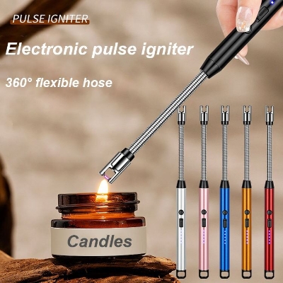 Picture of 360° Flexible Electric Arc BBQ Lighter – USB Rechargeable Windproof & Flameless Plasma Pulse Igniter with Bendable Neck- Safe & Eco-Friendly Electric Lighter for Kitchen, Gas Stove, Candle, BBQ, Cigarette & Outdoor Use - The Asia Express
