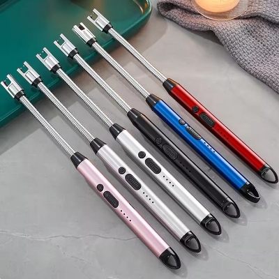 Picture of 360° Flexible Electric Arc BBQ Lighter – USB Rechargeable Windproof & Flameless Plasma Pulse Igniter with Bendable Neck- Safe & Eco-Friendly Electric Lighter for Kitchen, Gas Stove, Candle, BBQ, Cigarette & Outdoor Use - The Asia Express