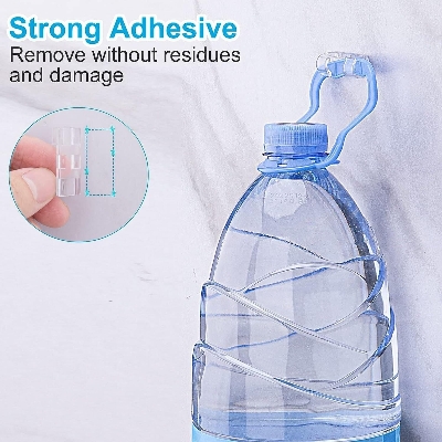 Picture of 20/40 Pcs Transparent Self-Adhesive Cable Clips & Wire Organizer – Strong Sticky Desktop Cable Holder for USB, Charging, Data, LAN & Earphone Wires Home, Office & Workspace Cable Management Solution - The Asia Express-20-Pcs