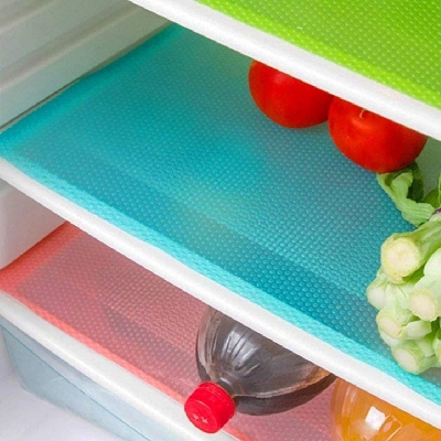 Picture of 4 Pcs Washable Waterproof Refrigerator Shelf Mats & Liners – Multi-Color Non-Slip BPA-Free Fridge, Drawer & Cabinet Shelf Protector with Spill Protection - The Asia Express-Multicolor