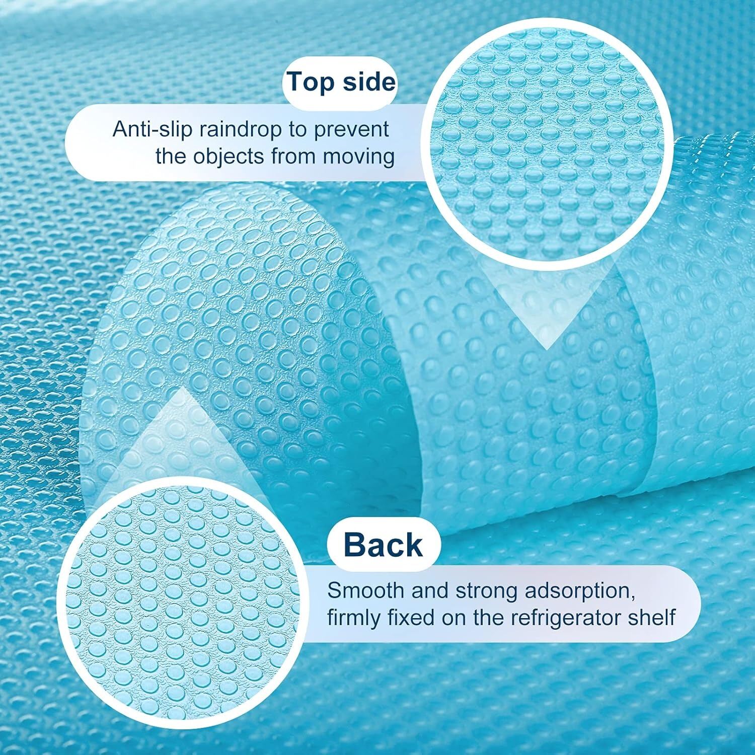 Picture of 4 Pcs Washable Waterproof Refrigerator Shelf Mats & Liners – Multi-Color Non-Slip BPA-Free Fridge, Drawer & Cabinet Shelf Protector with Spill Protection - The Asia Express-Multicolor