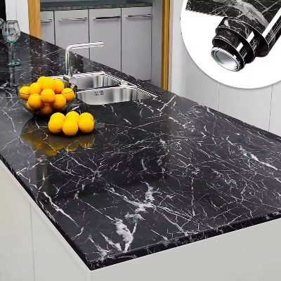 Picture of YENHOME Premium Marble Self-Adhesive Contact Paper – Waterproof, Oil-Proof & Moisture-Resistant Glossy Marble Wallpaper for Kitchen Countertop, Cabinet, Table, Stove Area & Furniture Renovation - The Asia Express-Multicolor