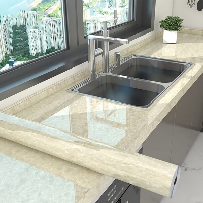 Picture of YENHOME Premium Marble Self-Adhesive Contact Paper – Waterproof, Oil-Proof & Moisture-Resistant Glossy Marble Wallpaper for Kitchen Countertop, Cabinet, Table, Stove Area & Furniture Renovation - The Asia Express-Multicolor