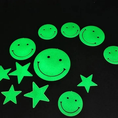 Picture of Petra Galaxy Glow-in-the-Dark Wall Stickers – Radiant Smiley Face, Moon, Sun & Stars | 3D Luminous Radium Fluorescent Wall Decals for Kids, Students Room & Dormitory Decor - The Asia Express