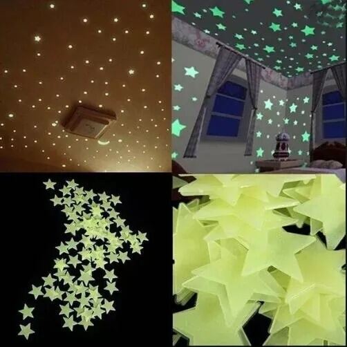 Picture of Petra Galaxy Glow-in-the-Dark Wall Stickers – Radiant Smiley Face, Moon, Sun & Stars | 3D Luminous Radium Fluorescent Wall Decals for Kids, Students Room & Dormitory Decor - The Asia Express