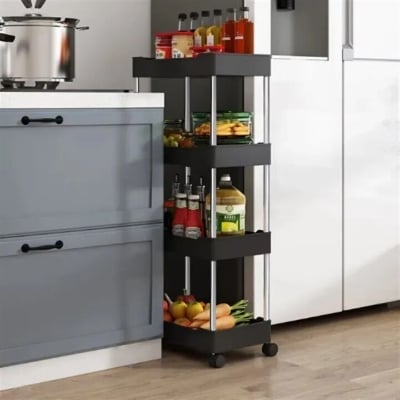 Picture of Narrow Type Multi Purpose Gap Storage Trolley Rack - The Asia Express