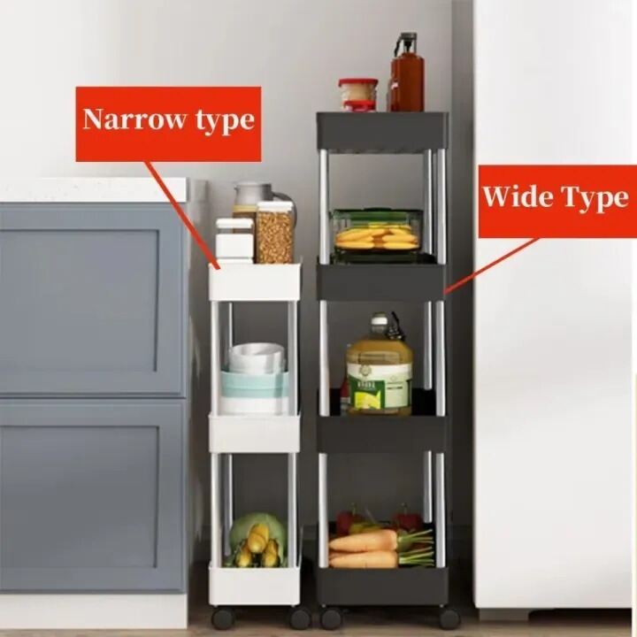 Picture of Narrow Type Multi Purpose Gap Storage Trolley Rack - The Asia Express