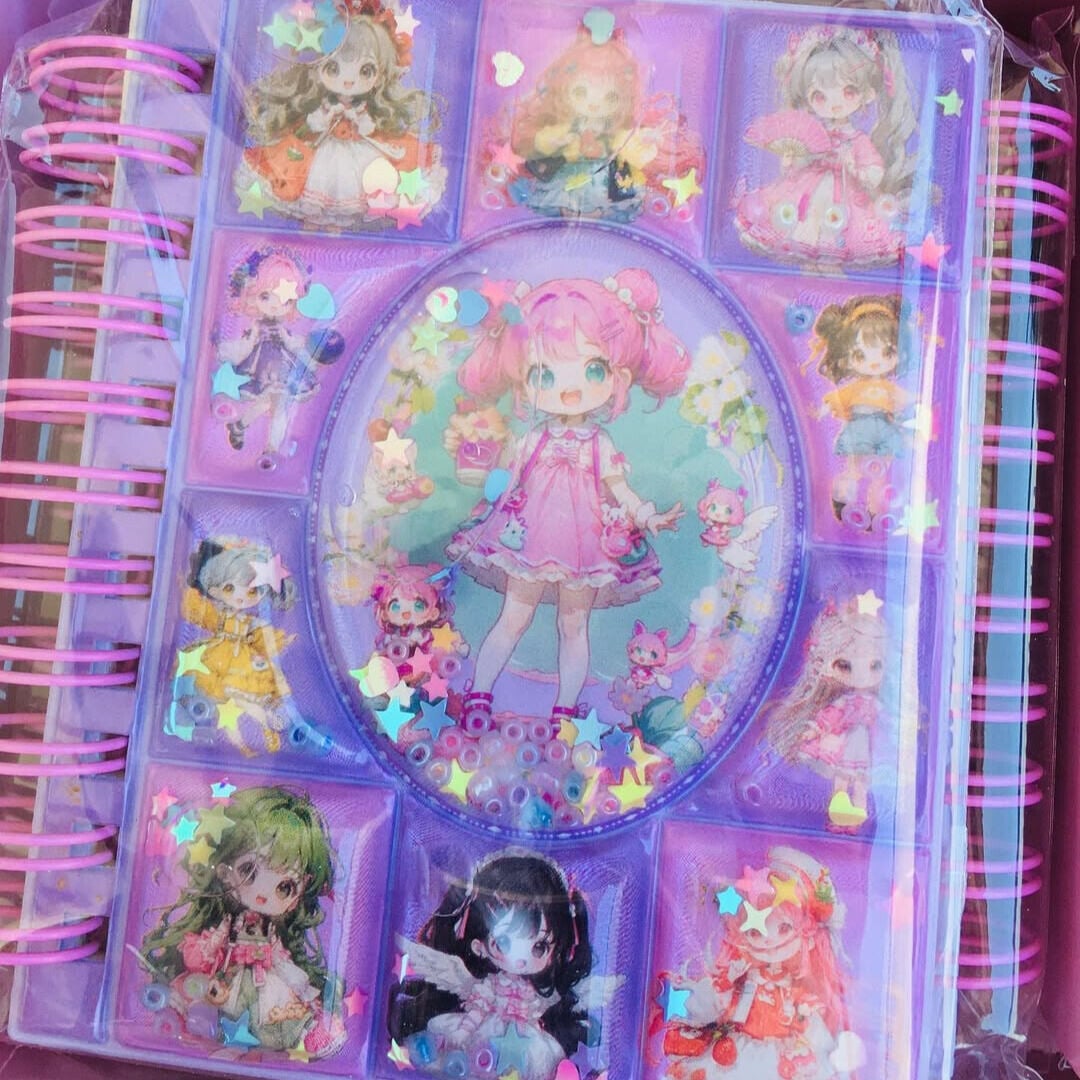 Picture of Princess Series Cute Notebook with Water-Based Stickers | Kids Cartoon Stationery Diary, Creative Study & Journaling Book for School, Gift & Art Use - The Asia Express-Multicolor