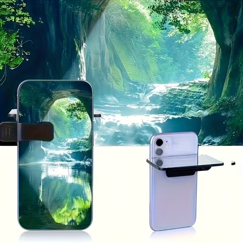 Picture of Adjustable Smartphone Camera Reflection Mirror Clip – Portable Selfie & Vlog Mirror Attachment for Phone Camera | Creative Reflection Photography Tool for Travel & Content Creation- The Asia Express