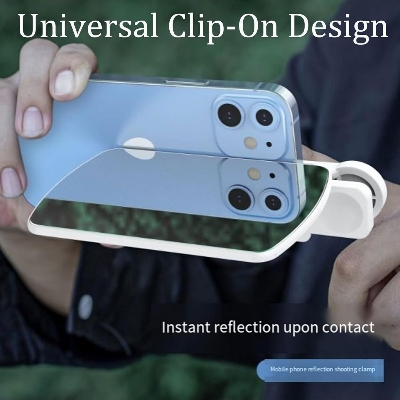 Picture of Adjustable Smartphone Camera Reflection Mirror Clip – Portable Selfie & Vlog Mirror Attachment for Phone Camera | Creative Reflection Photography Tool for Travel & Content Creation- The Asia Express
