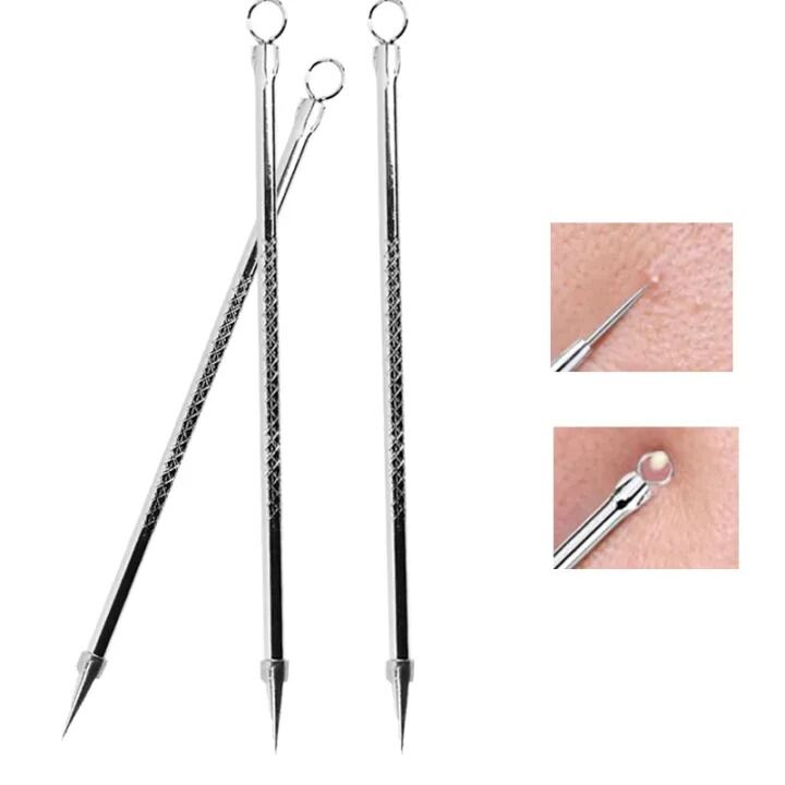 Picture of Professional Pimple Popper Tool Kit skin care product - With Comedone Extractor Milia Removal Tool Blackhead Tweezers and Whitehead Remover Tool Spot Treatment Acne Set - Derma Roller - The Asia Express