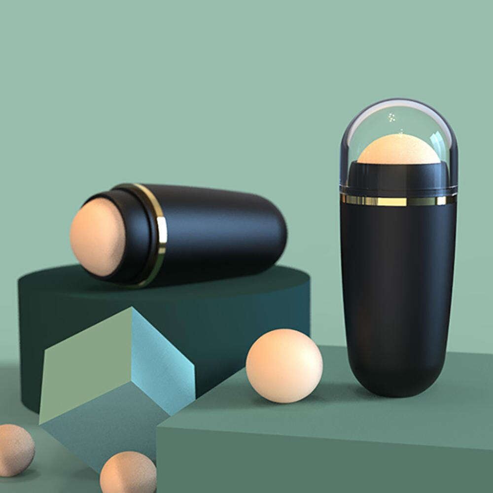 Picture of Face Oil Absorbing Roller Stick – Natural Volcanic Stone Oil Control Ball | Reusable Washable Facial Oil Remover Tool for Oily Skin, Instant Shine Removal, Makeup Care & Pore Cleaning - The Asia Express