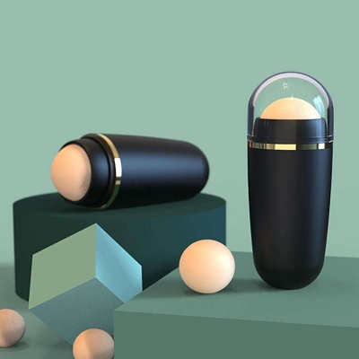 Picture of Face Oil Absorbing Roller Stick – Natural Volcanic Stone Oil Control Ball | Reusable Washable Facial Oil Remover Tool for Oily Skin, Instant Shine Removal, Makeup Care & Pore Cleaning - The Asia Express