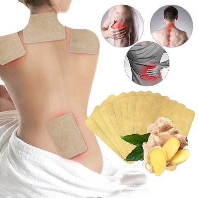 Picture of 5PCS Herbal Ginger Patch – Self-Heating Warming Pain Relief Pads for Neck, Knee & Joints | Lymphatic Detox, Blood Circulation Support, Body Relaxation & Sleep Care - The Asia Express-5-Pcs