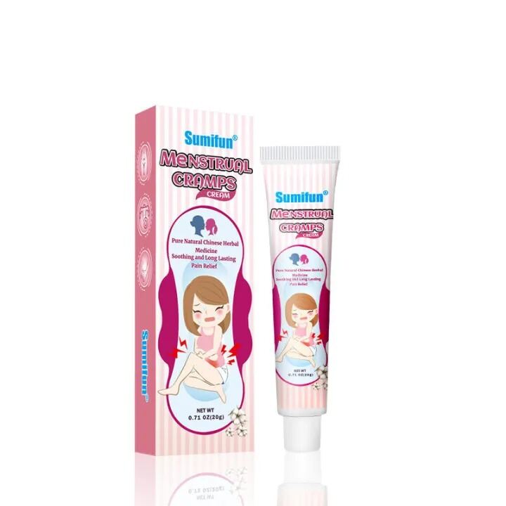 Picture of SUMIFUN Menstrual Cramps Pain Relief Cream 20g – Herbal Soothing Relief for Period Pain, Menstrual Discomfort & Lower Abdominal Massage, Lower Belly Massage & Women’s Menstrual Care - The Asia Express