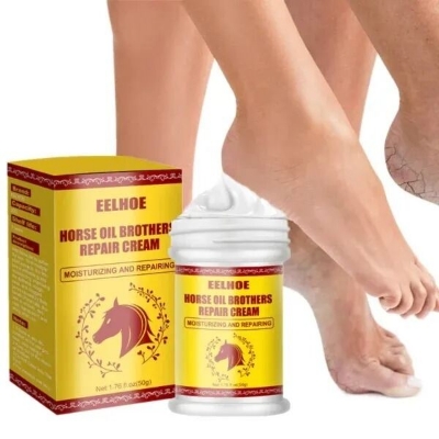 Picture of Horse Oil Repair Cream 50g – Herbal Hand & Foot Moisturizing Cream for Dry Cracked Skin | Anti-Cracking, Frostbite Protection, Winter Care, Peeling Repair & Whitening Foot Cream - The Asia Express