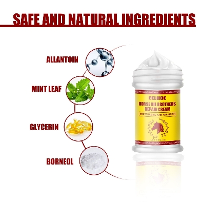 Picture of Horse Oil Repair Cream 50g – Herbal Hand & Foot Moisturizing Cream for Dry Cracked Skin | Anti-Cracking, Frostbite Protection, Winter Care, Peeling Repair & Whitening Foot Cream - The Asia Express