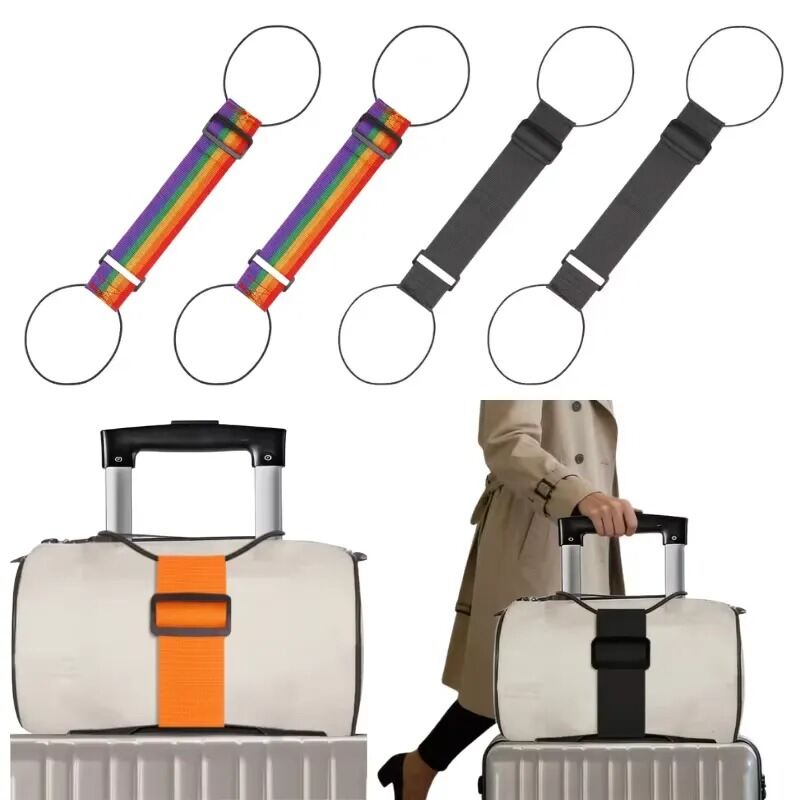 Picture of Elastic Adjustable Luggage Strap Carrier Strap Baggage Bungee Luggage Belts Suitcase Belt Travel Security Carry On Straps-The Asia Express-Multicolor