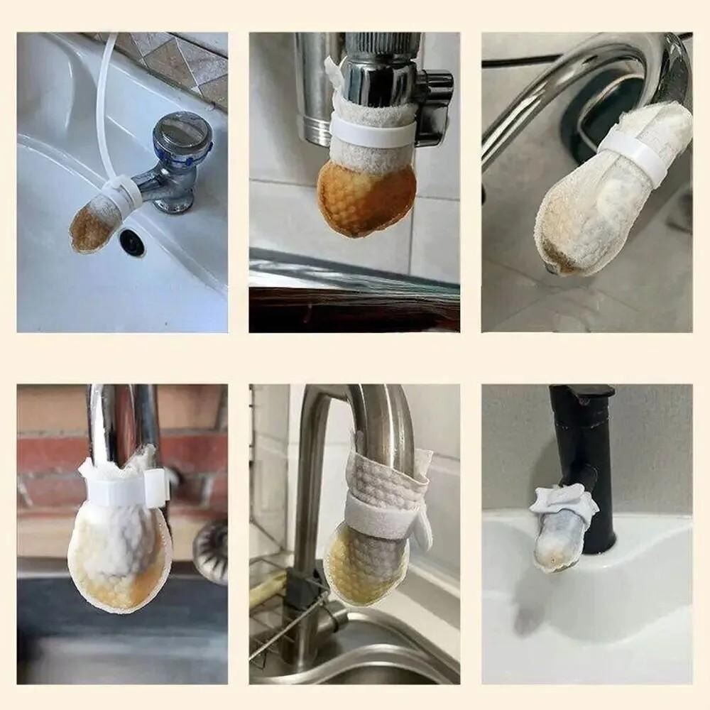Picture of 50Pcs Anti-splash Cotton Thickened Filter High-density Universal Faucet Filter (with 10pcs T-strap)-The Asia Express-Multicolor